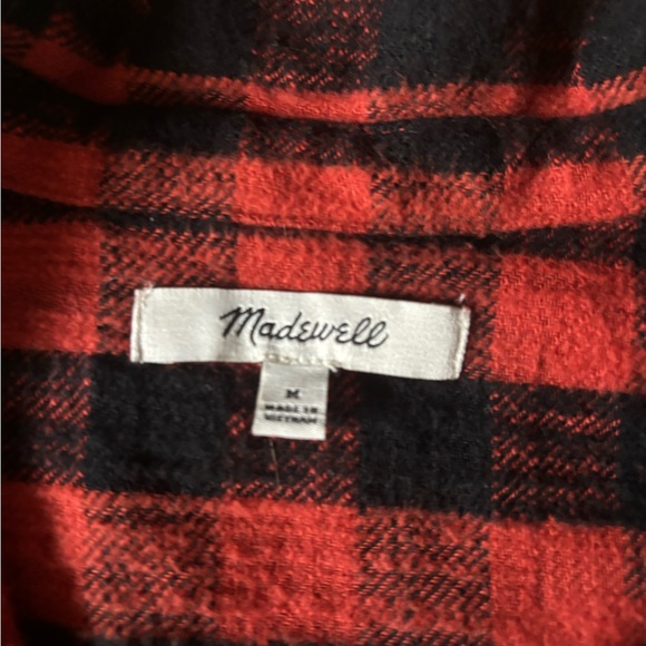 Madewell Flannel Button up - Picture 3 of 5